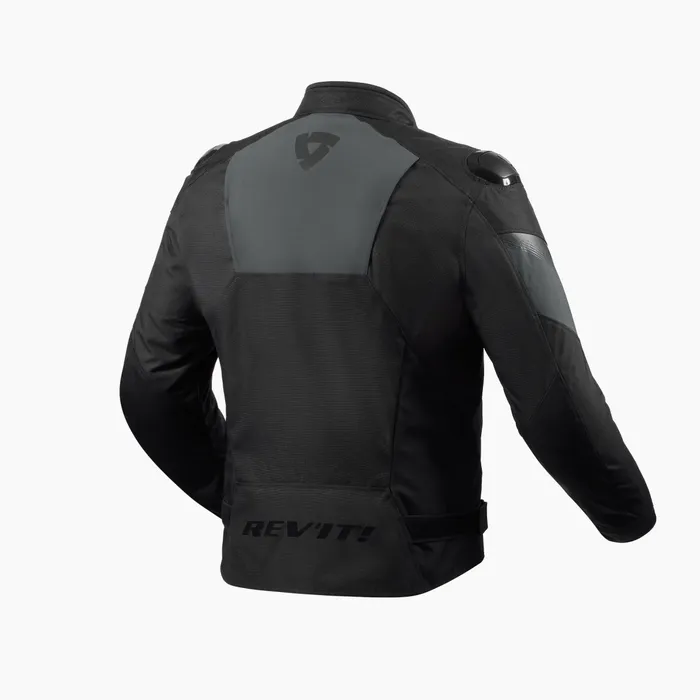 Waterproof, motorsport-inspired, textile jacket for sport street riders