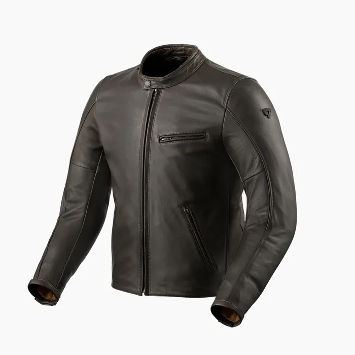 Styled leather jacket for street riding