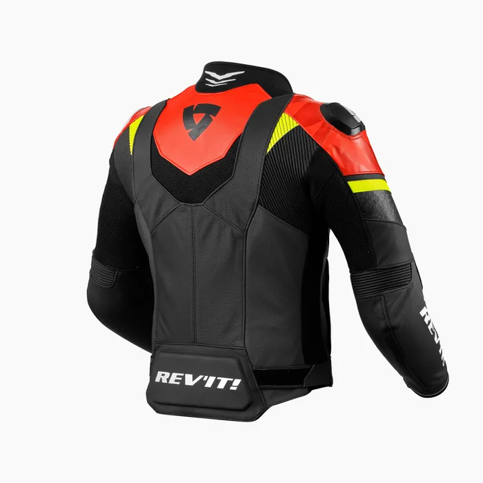 Race-spec, perforated leather jacket with street styling