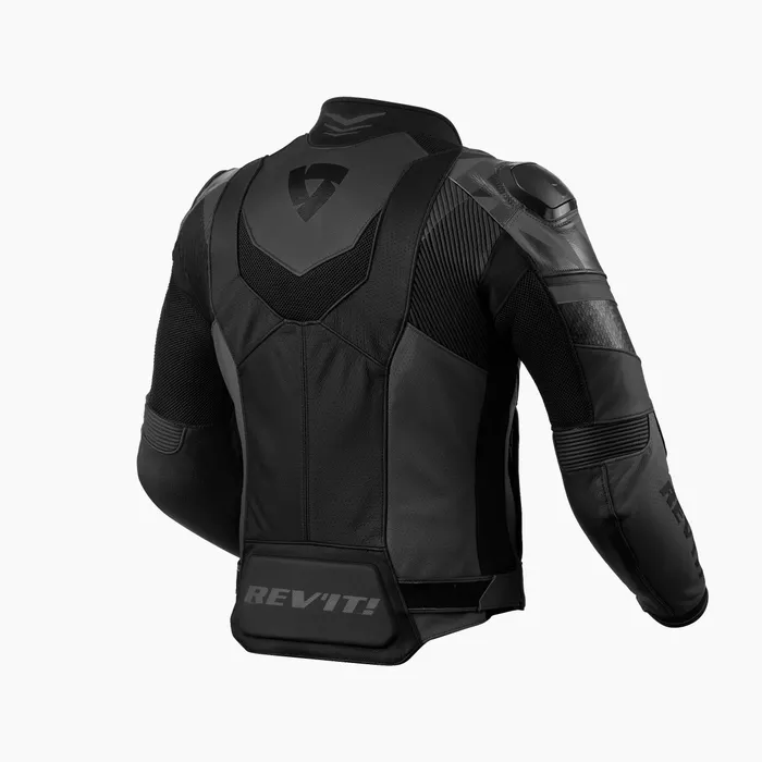 Race-spec, perforated leather jacket with street styling