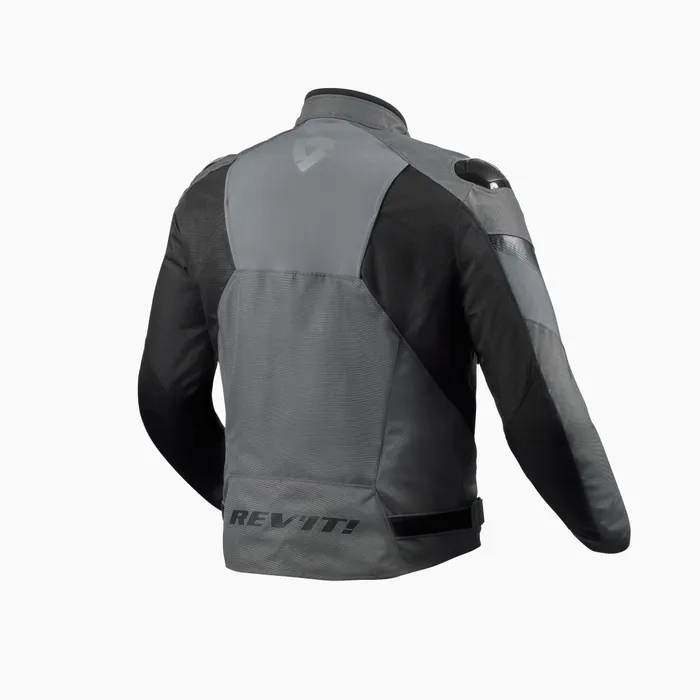 Waterproof, motorsport-inspired, textile jacket for sport street riders