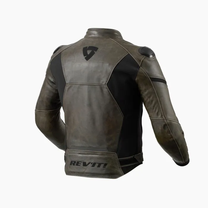 Vintage-inspired, full-leather urban sport jacket