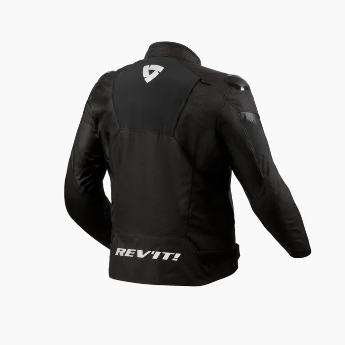 Waterproof, motorsport-inspired, textile jacket for sport street riders