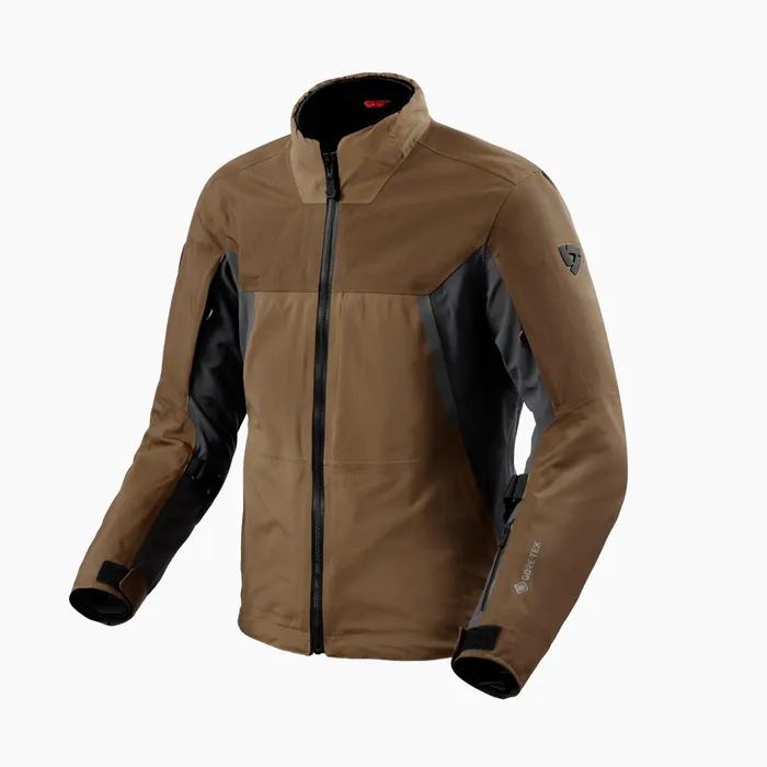 High-end, all-season, adventure travel jacket with laminated GORE-TEX