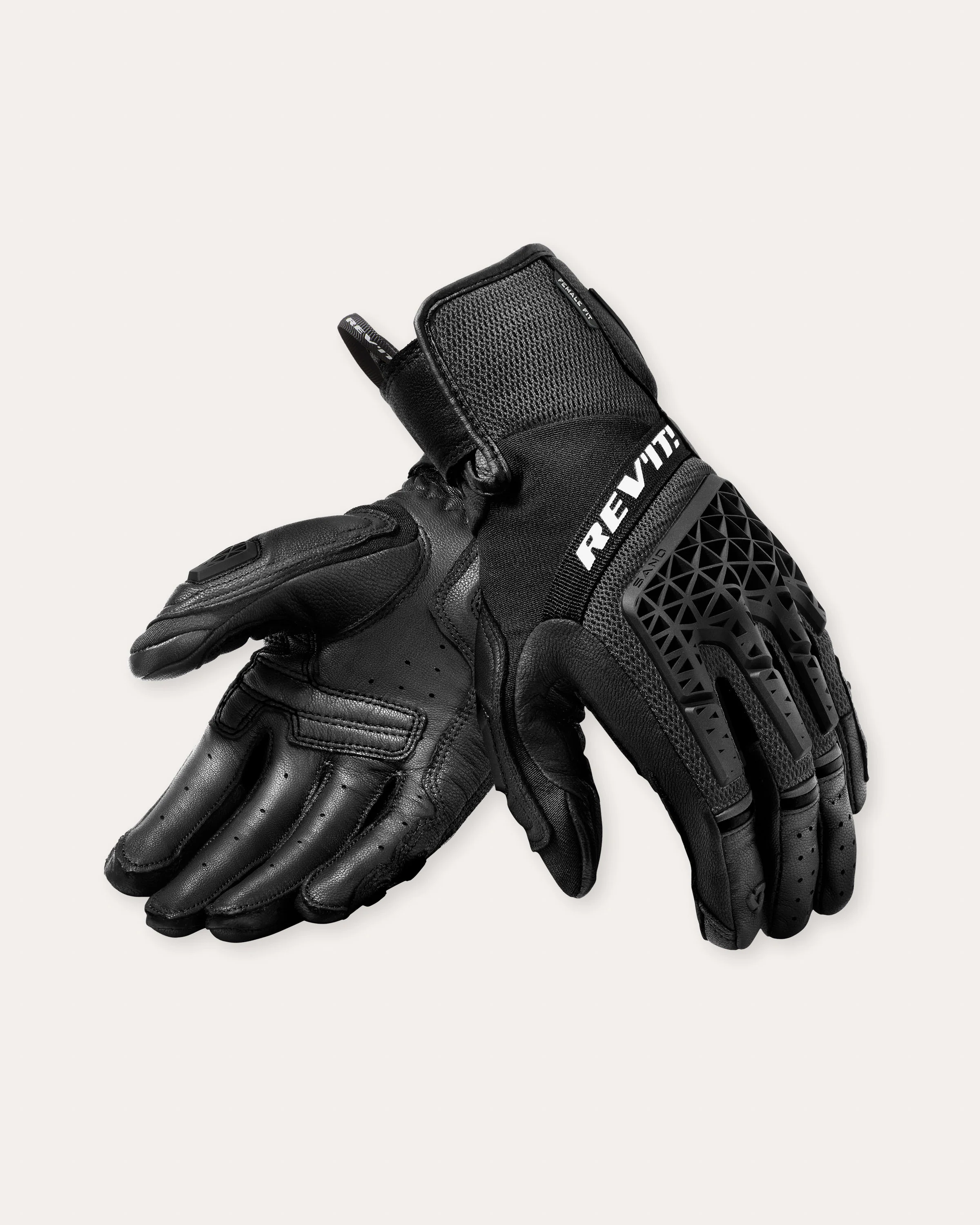 Gloves Sand 4 Ladies | Light Grey-Black
