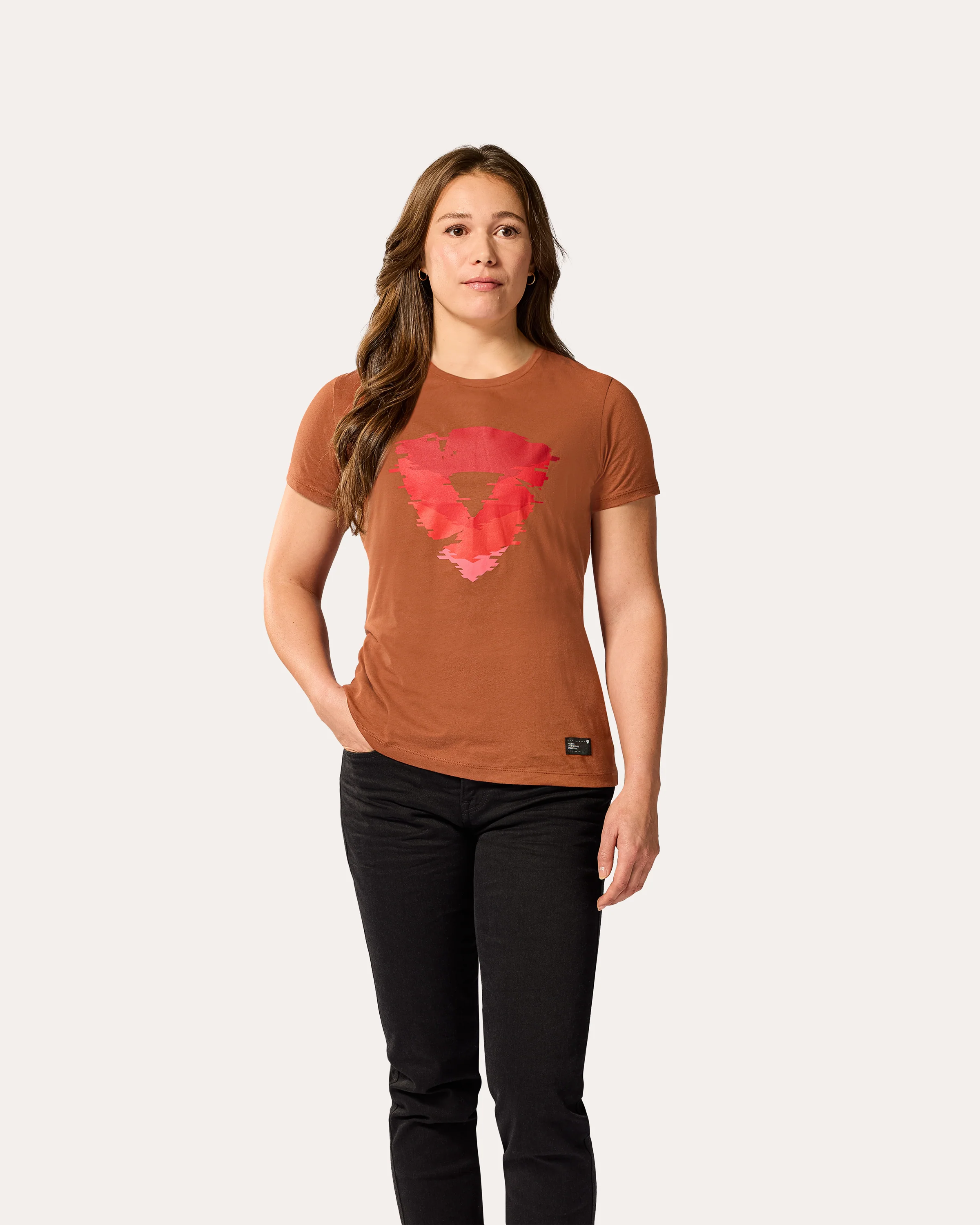 Shirt Heather Ladies | Burgundy Red