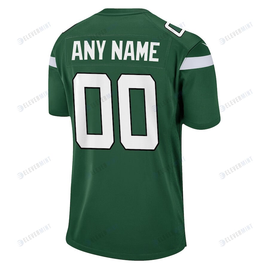 New York Jets Men Game Custom Jersey Gotham Green