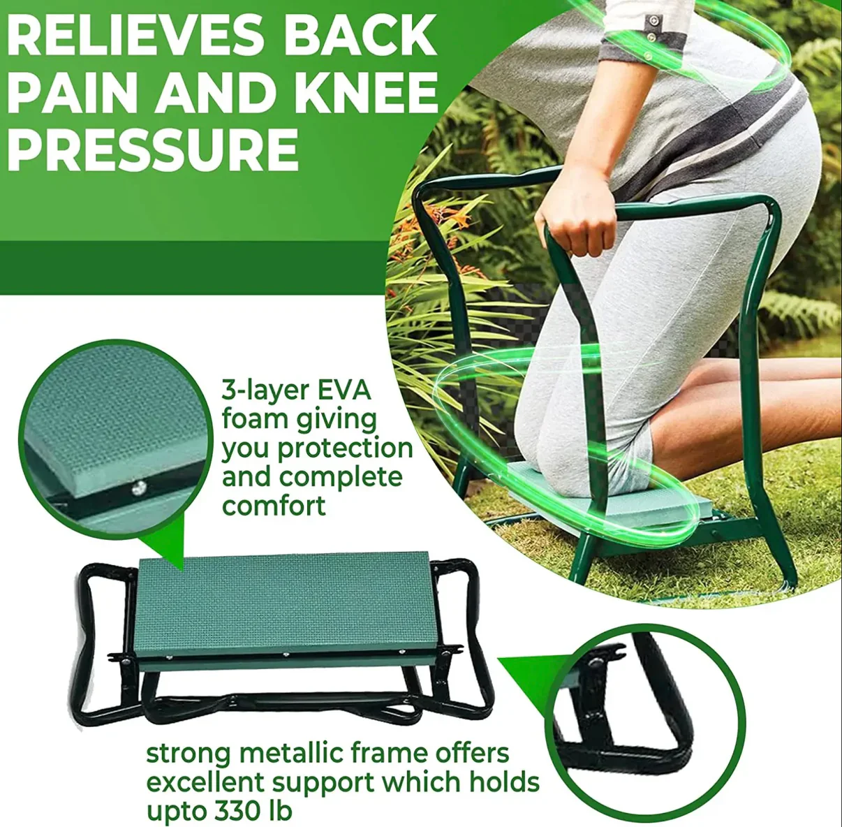 VEVOR Garden Ease Kneeler Seat