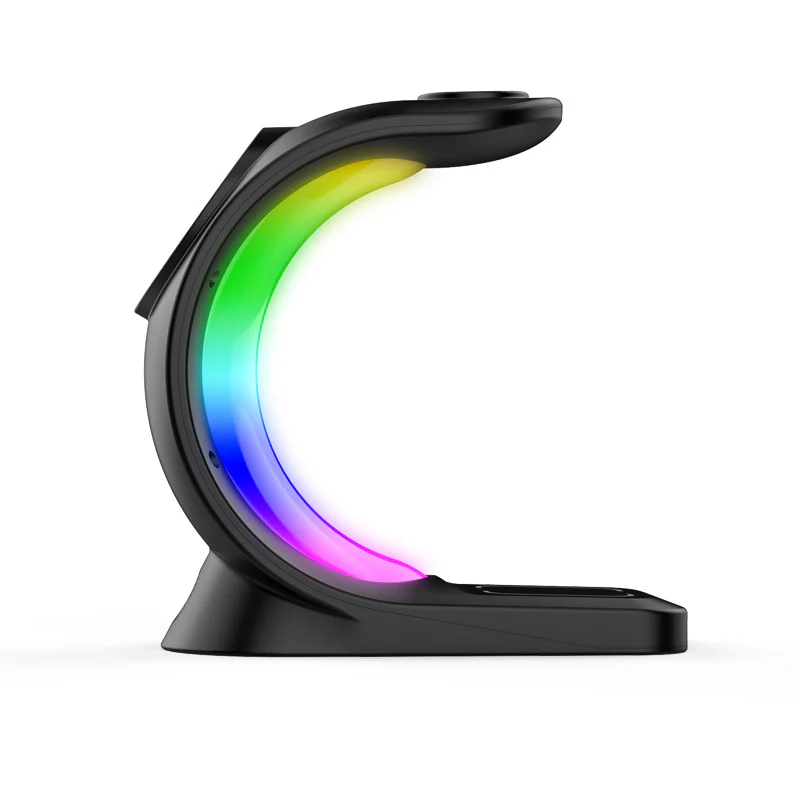 4 In 1 Atmosphere Light Magnetic Wireless Charger Fast Charging For Smart Phones & Iphones