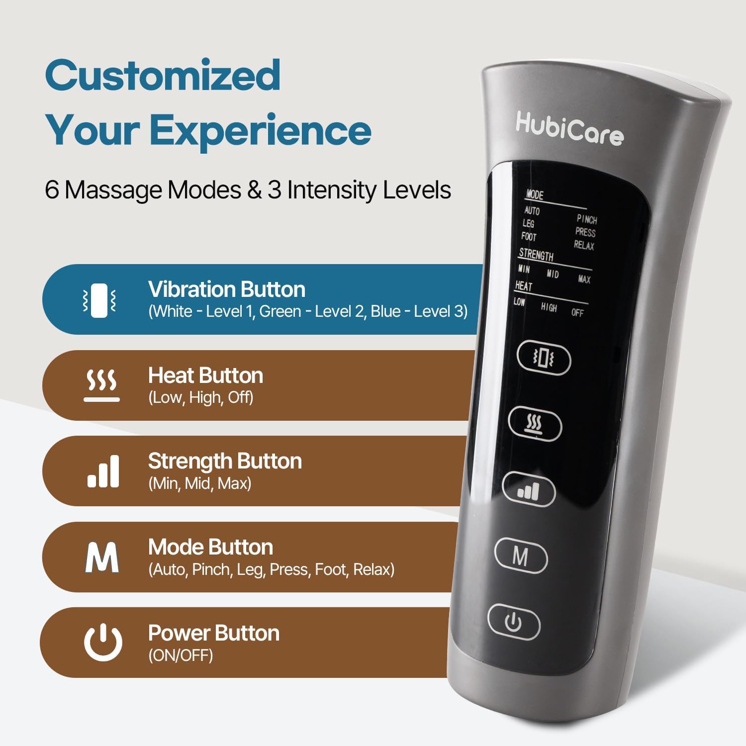 Air Massager for Circulation and Relaxation Foot and Calf Massage with Heat.