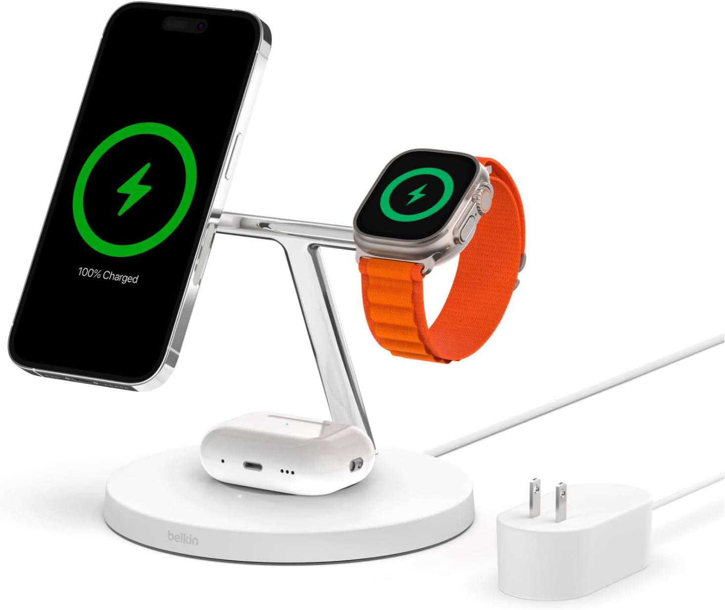 3-in-1 Wireless Charger Stand - Fast Charging