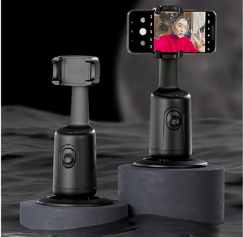 360 Auto Face Tracking AI Smart Gimbal Auto Phone Holder For Smartphone Video Vlog Live Stabilizer Tripod