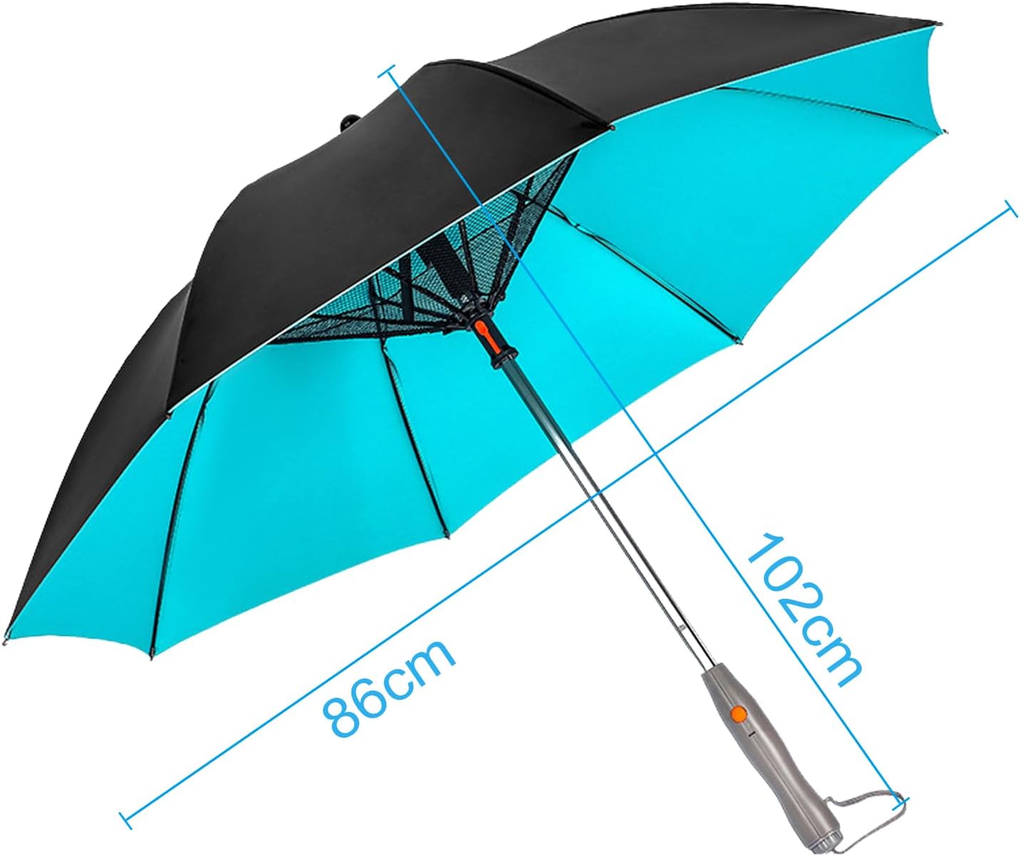 Portable Misting Fan Umbrella With UV Protection