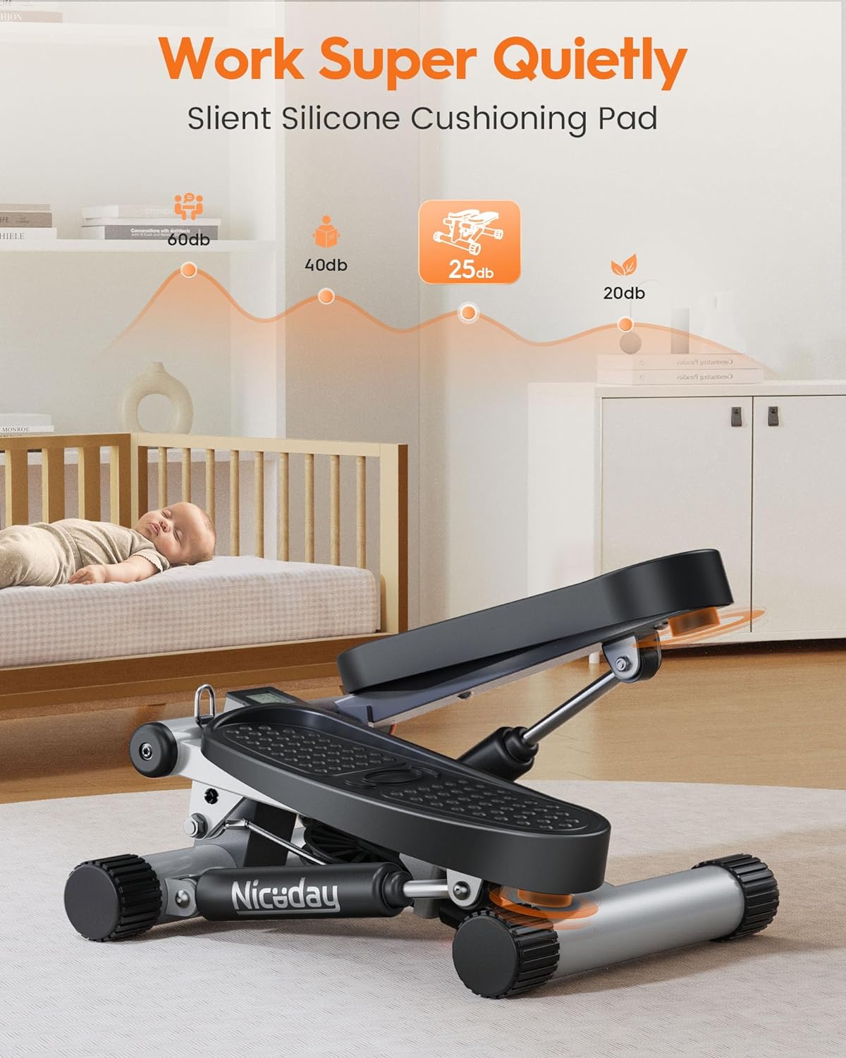 Weight 300 pounds! Liquid crystal display hydraulic exercise step machine.