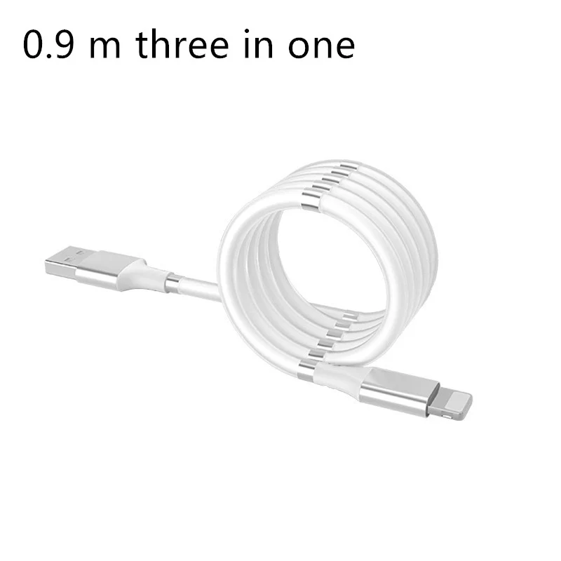 Magnetic USB Data Cable easy to Arrange For I Phones Type-C and Micro