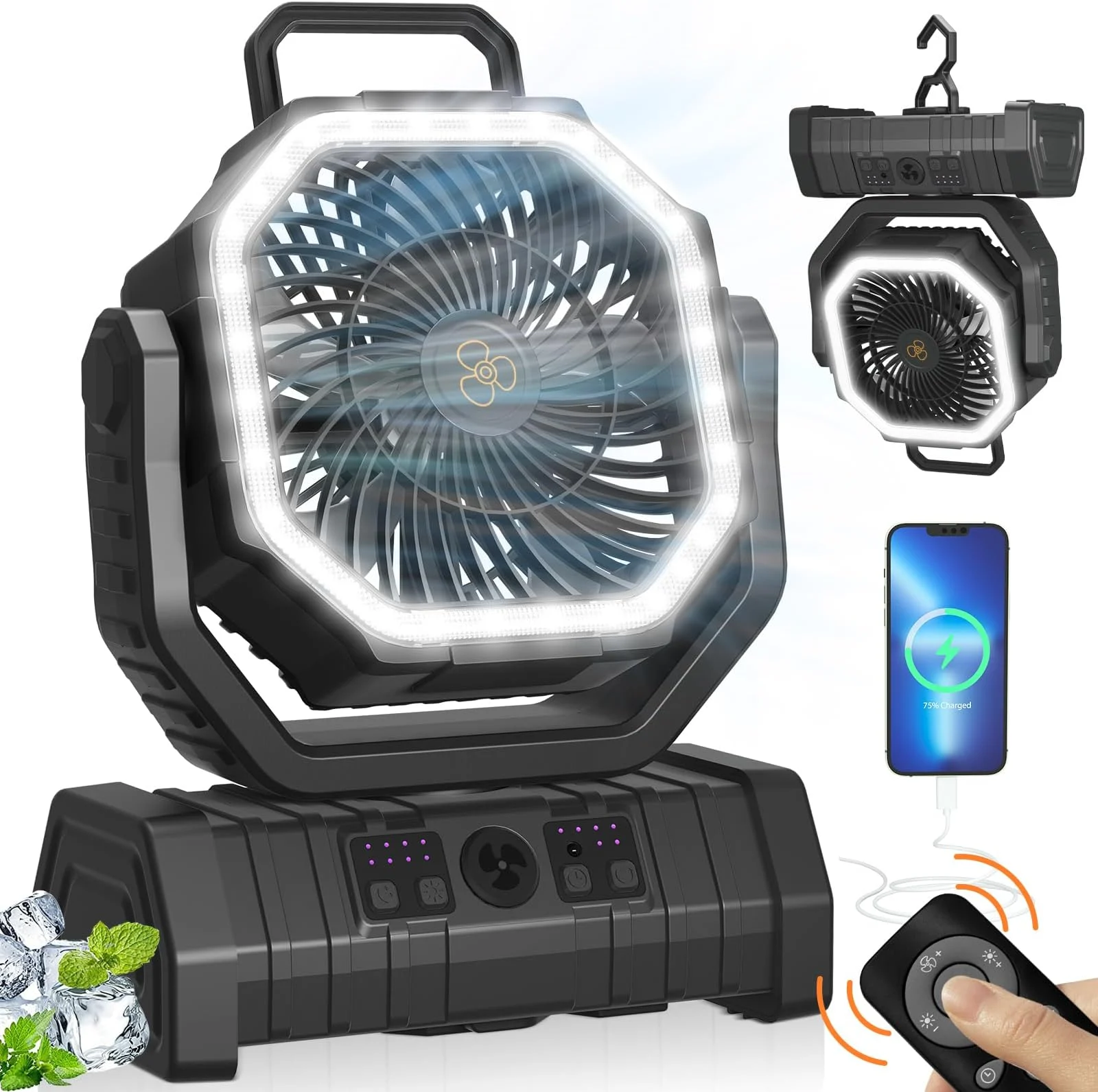 HOT SALE - Portable Camping Fan Rechargeable