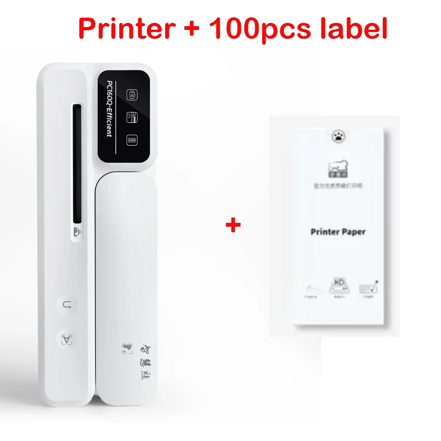 Efficient Portable Thermal Photo Printer mini camera printer with thermal sticker paper