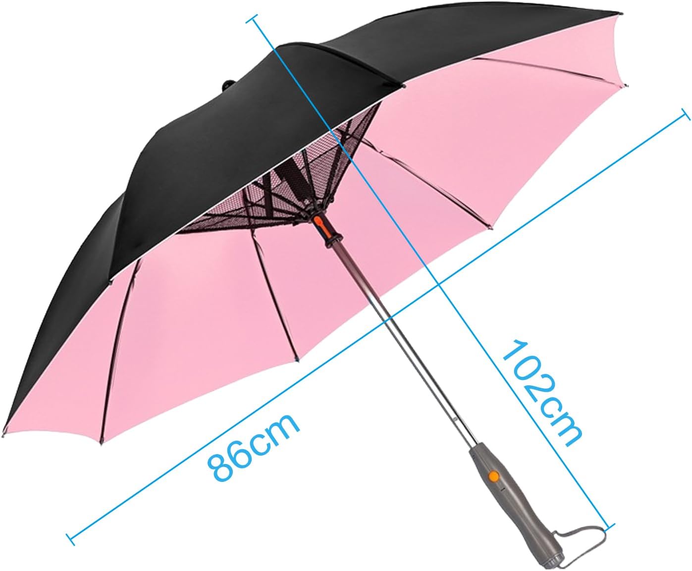 Portable Misting Fan Umbrella With UV Protection