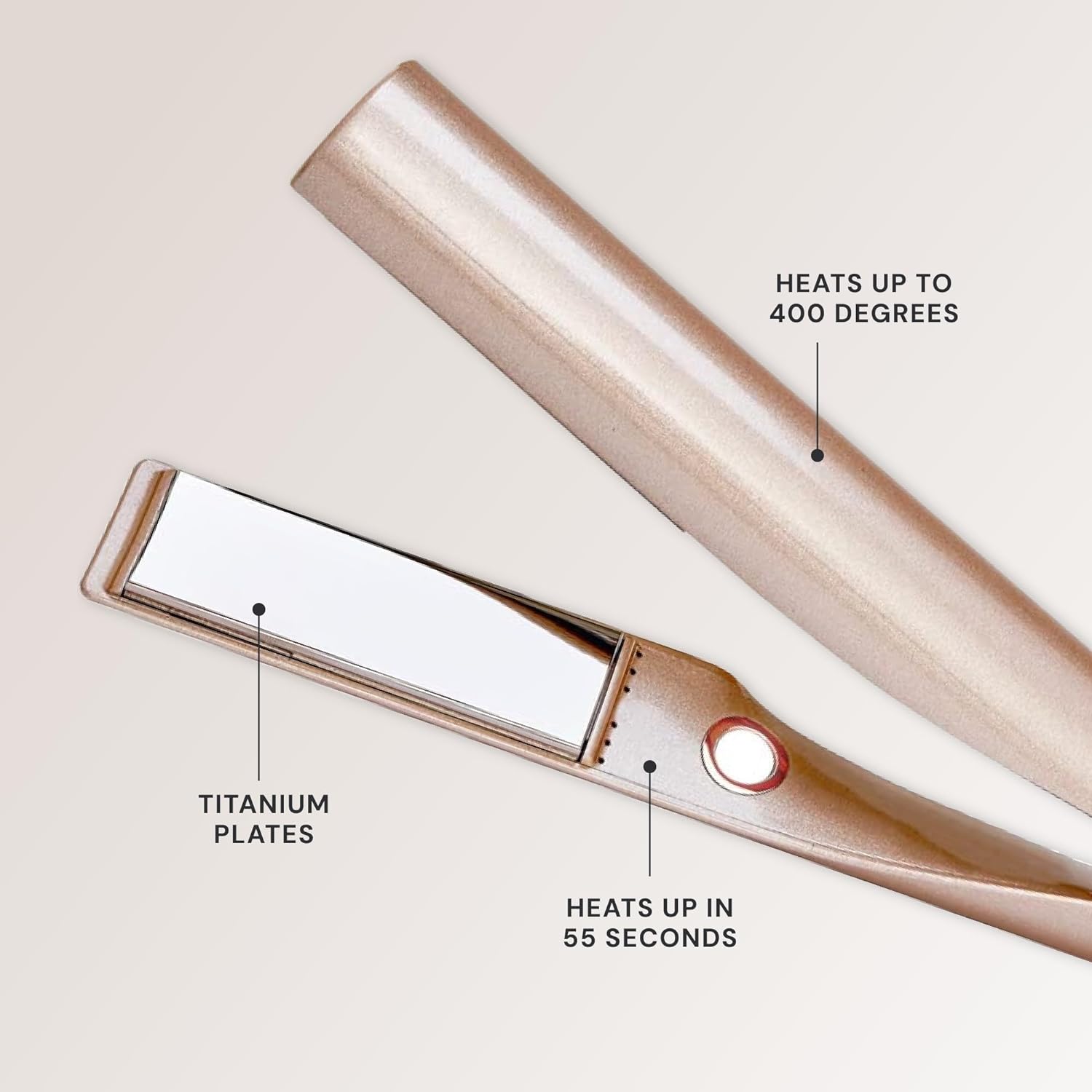 Advanced Curling & Flat Iron Duo, Titanium Plates, All-in-One Styling Tool, Automatic Shut Off - Effortlessly Achieve Long-Lasting Curls, Waves, Smooth, Straight Hair with Ease