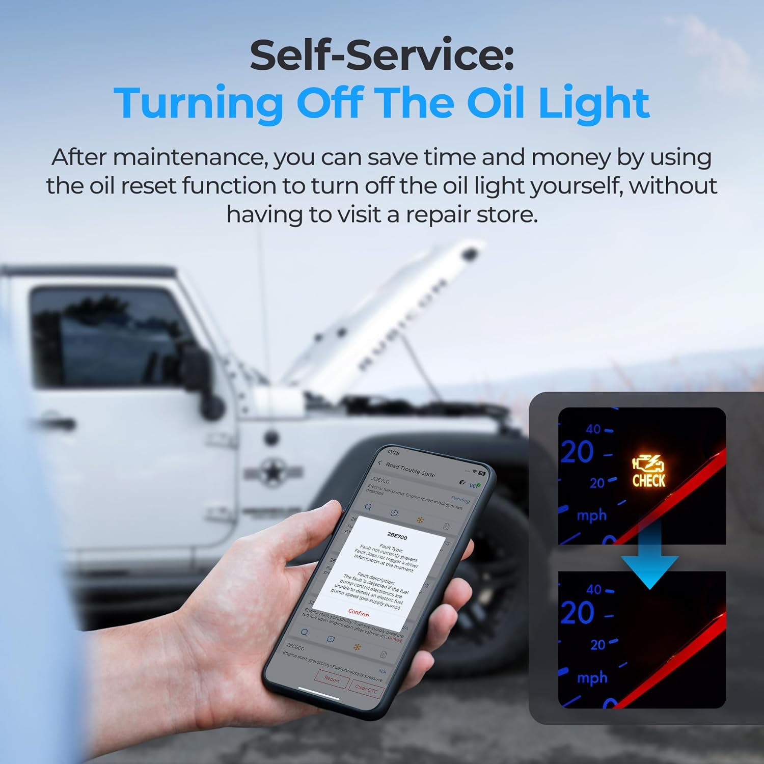 TopScan OBD2 Scanner Bluetooth, Bi-Directional Scanner Wireless All System Diagnostic Tool for iOS & Android