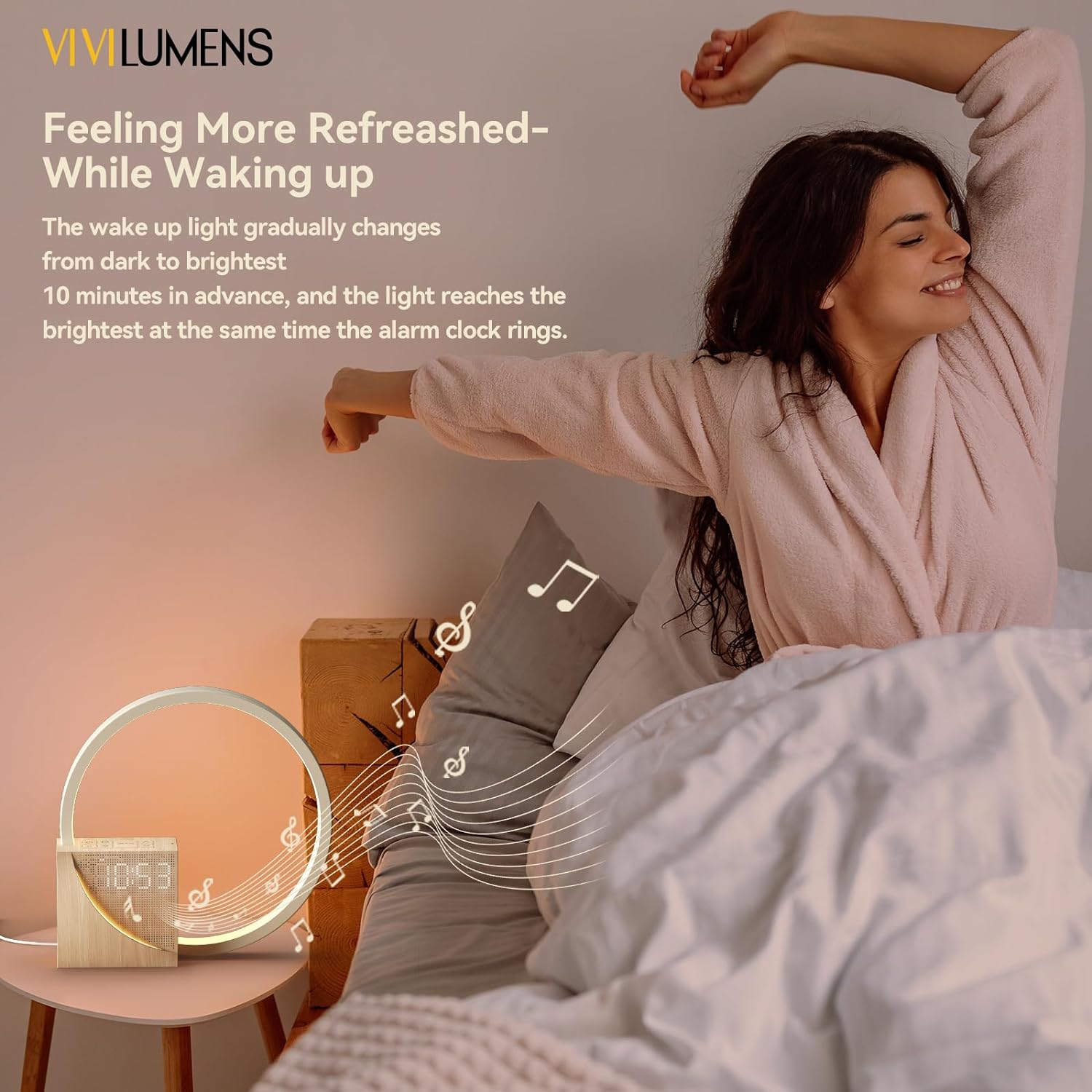 Sunrise Alarm Clock for Heavy Sleepers Adults