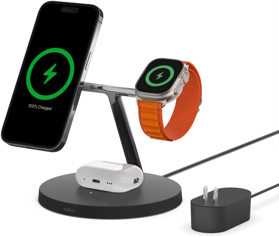 3-in-1 Wireless Charger Stand - Fast Charging