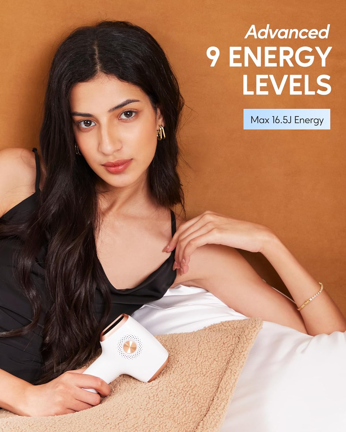 Laser Hair Removal with Ice Cooling Care Function for Women Permanent, Flashes Painless IPL Hair Remover, Hair Removal Device for Armpits Legs Arms Bikini Line