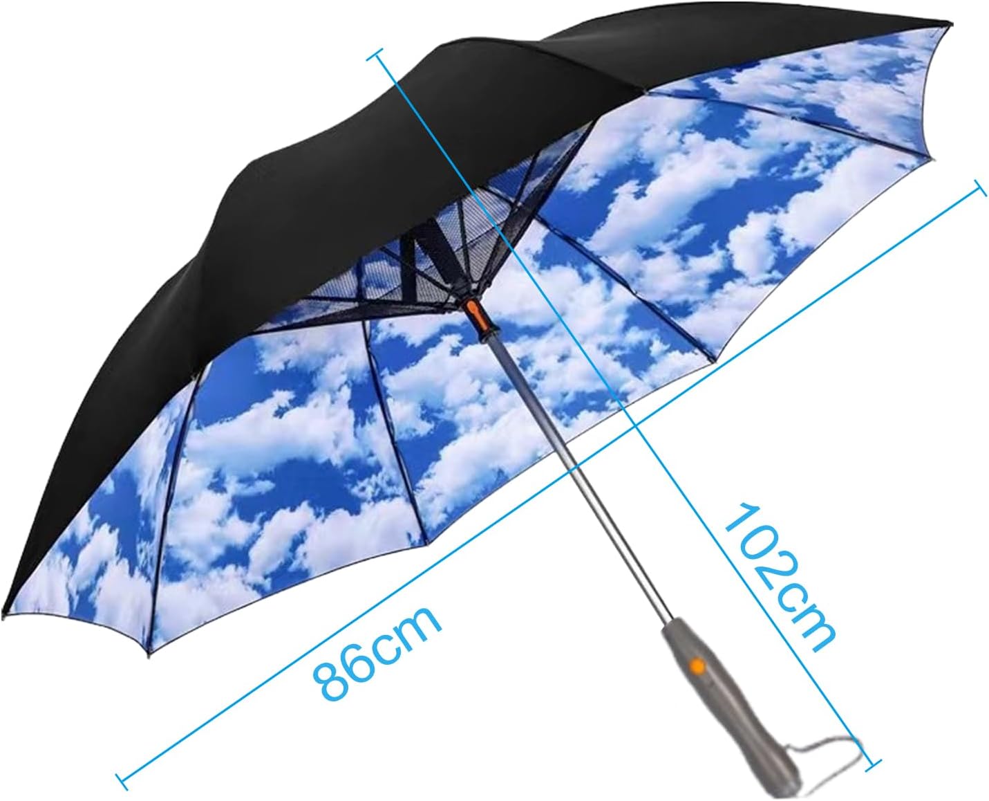 Portable Misting Fan Umbrella With UV Protection