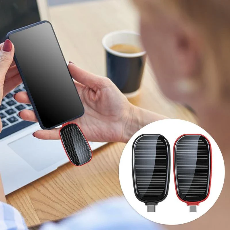 Portable Solar Key Chain Mini Emergency Charging Mobile Power Pod