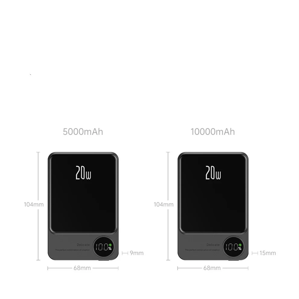 Macsafe Magnetic Wireless Power Bank For Iphone 12 13 14 External Auxiliary Battery Charger