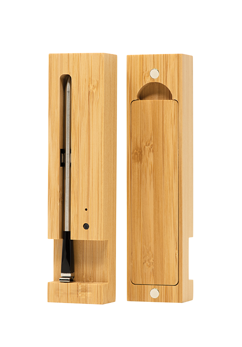 Wireless Smart Meat Thermometer with Bluetooth | Long Range | Measures Internal & Ambient Temp | for BBQ