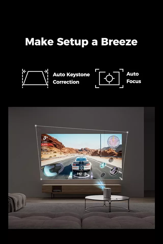 Portable Projector, Native 1080P Full HD
