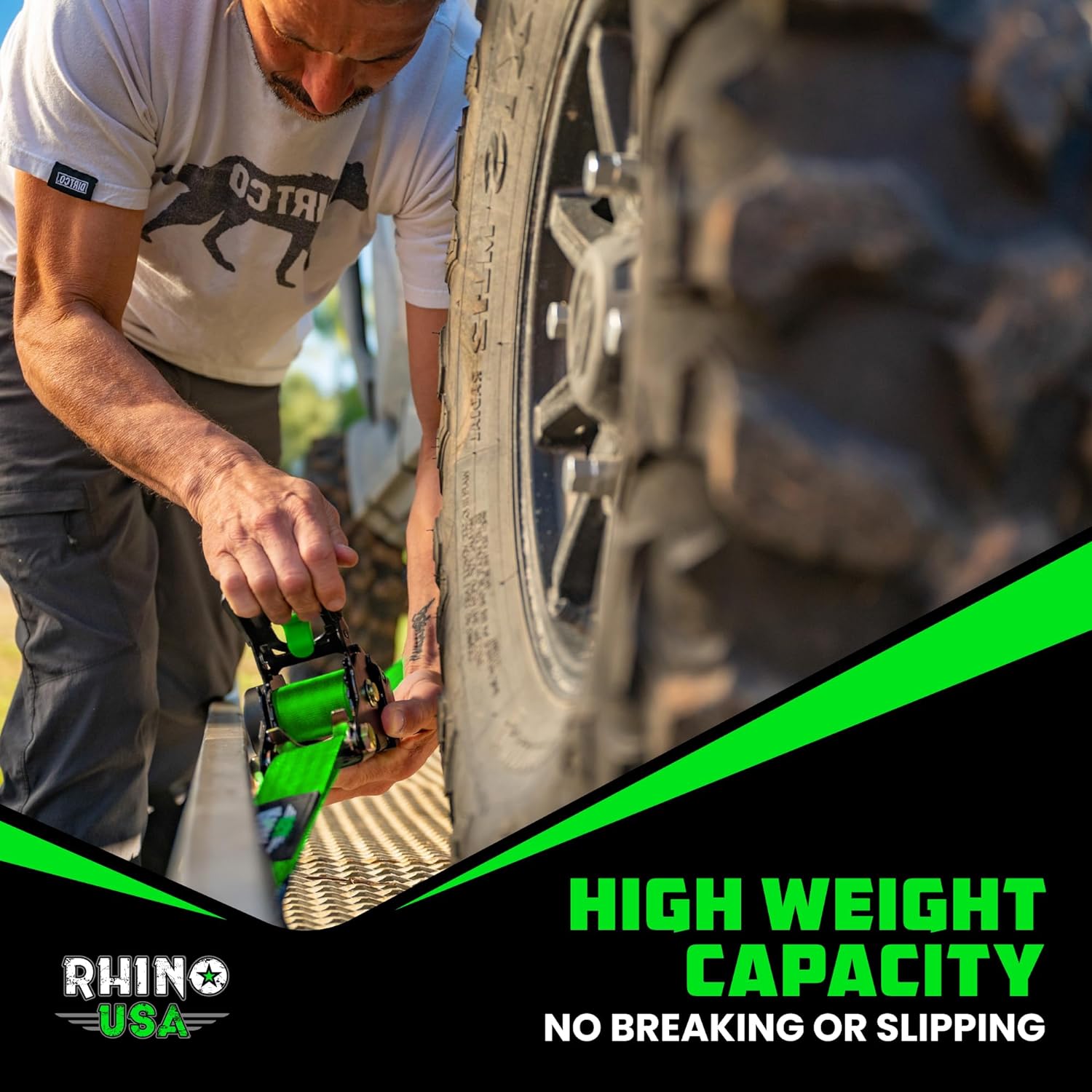 Retractable ratchet Tie down Band (4PK) - 1,209 LBS guaranteed maximum breaking strength! Includes (4) Ultimate 1 