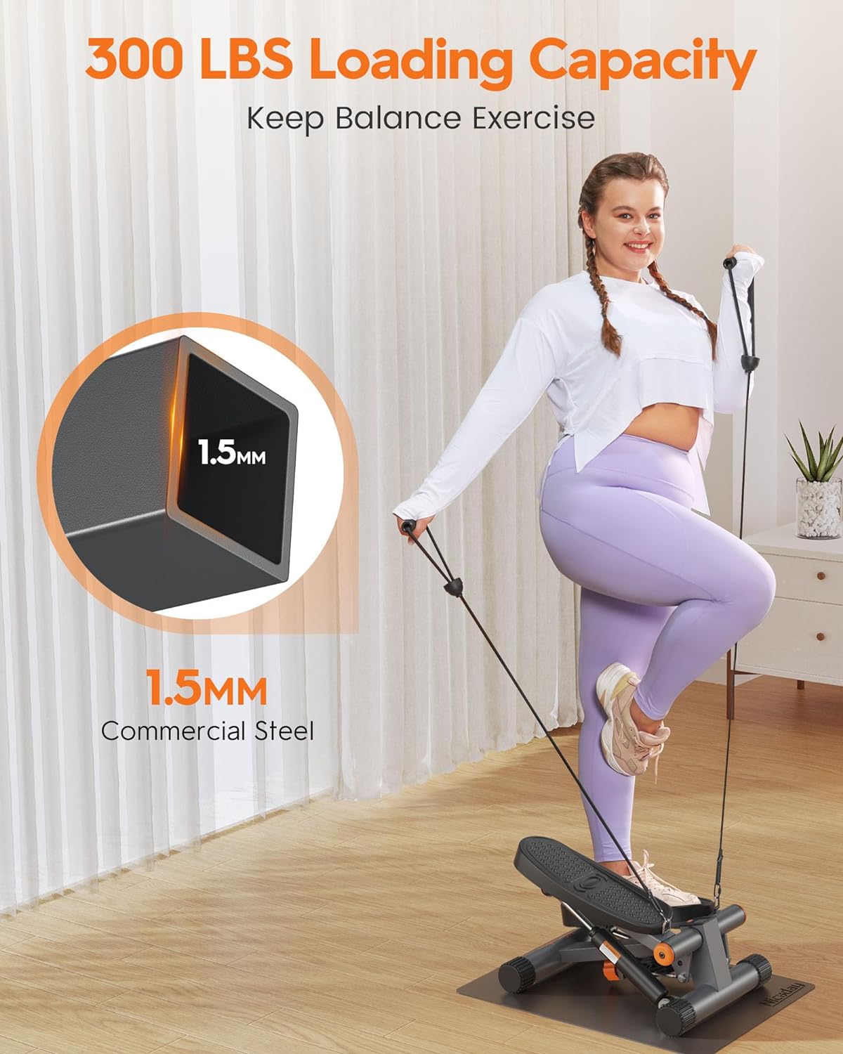 Weight 300 pounds! Liquid crystal display hydraulic exercise step machine.