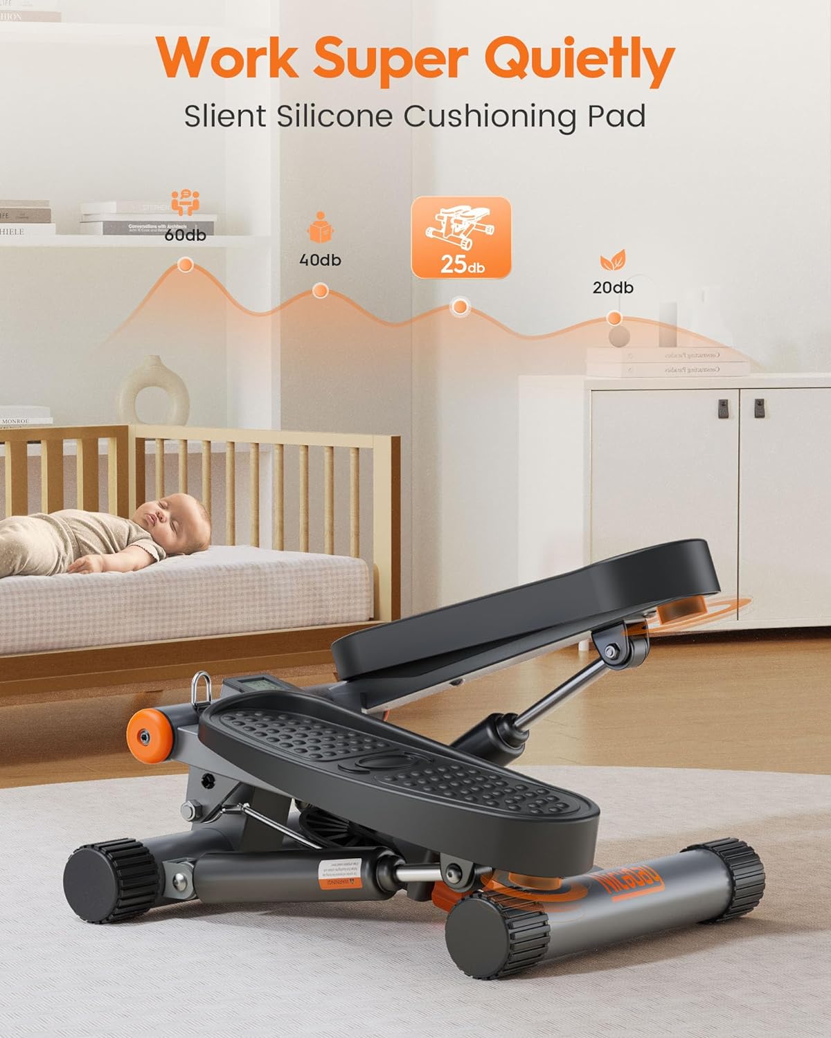 Weight 300 pounds! Liquid crystal display hydraulic exercise step machine.