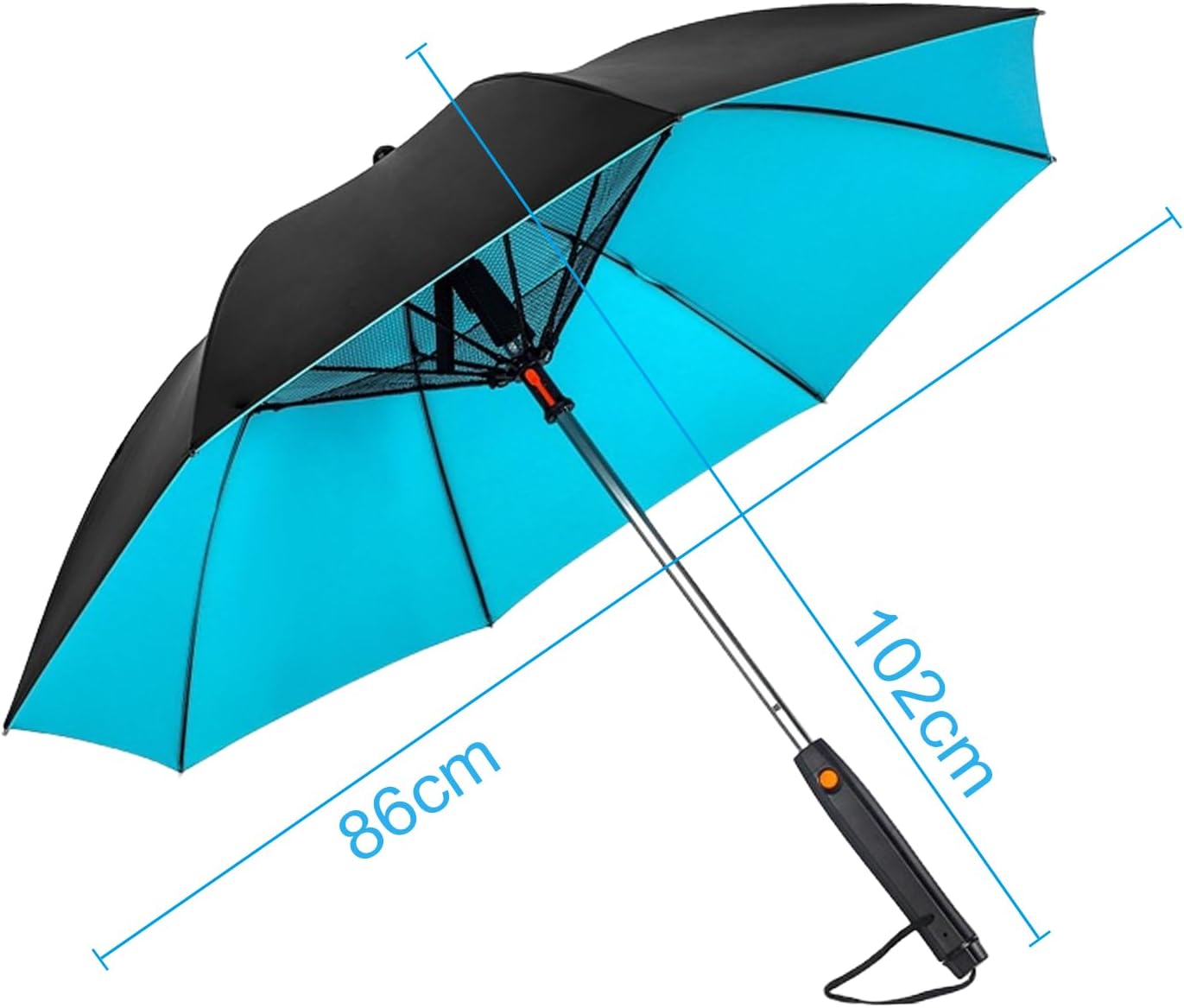 Portable Misting Fan Umbrella With UV Protection