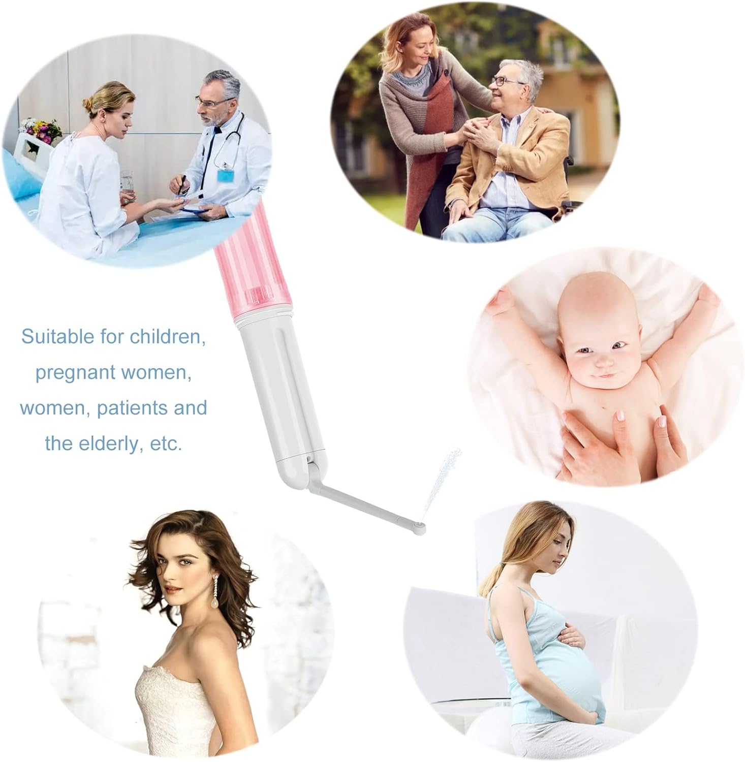 Portable Handheld Travel Mobile Electric  Sprayer，Toilet Paper Substitutes,for Personal Hygiene Cleaning/Soothing Postpartum Care/perineal & Hemmoroid Nursing
