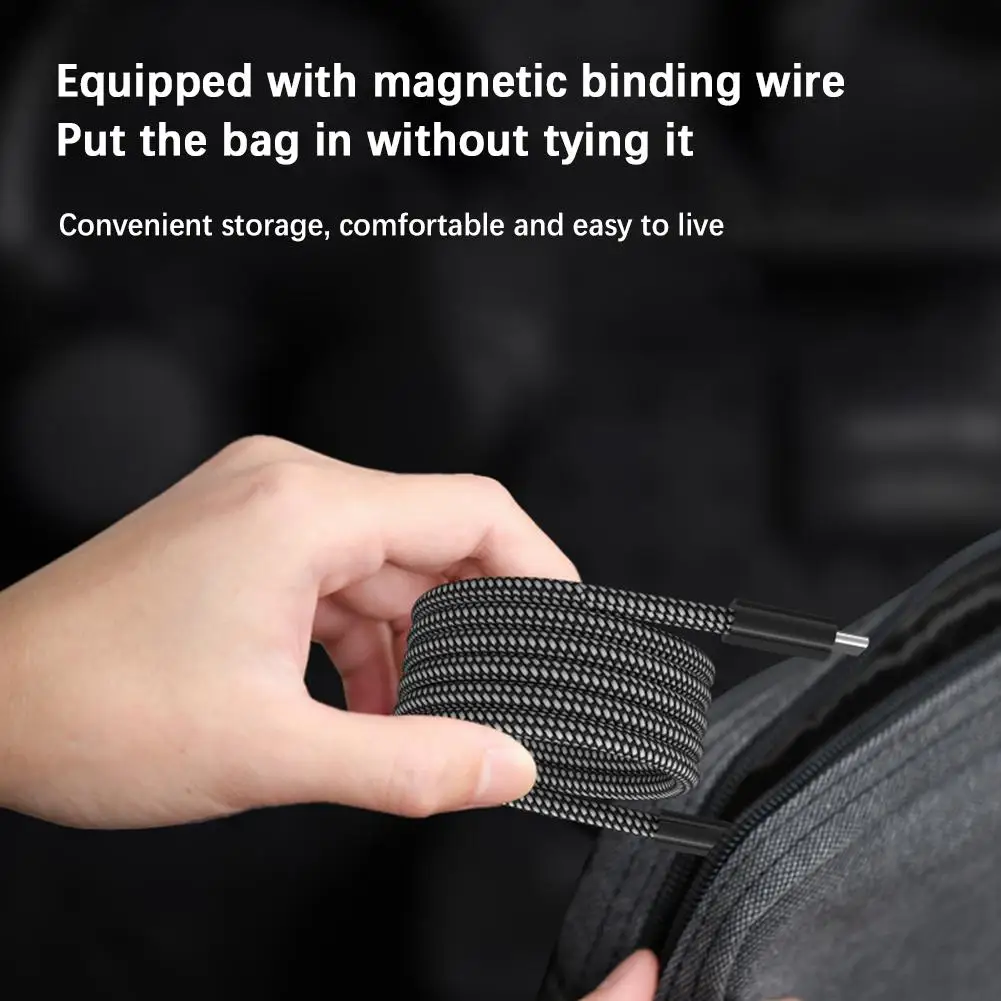 Magnetic Rope 100W USB Magnetic Fast Charger Cable For IPhone MacBook Samsung