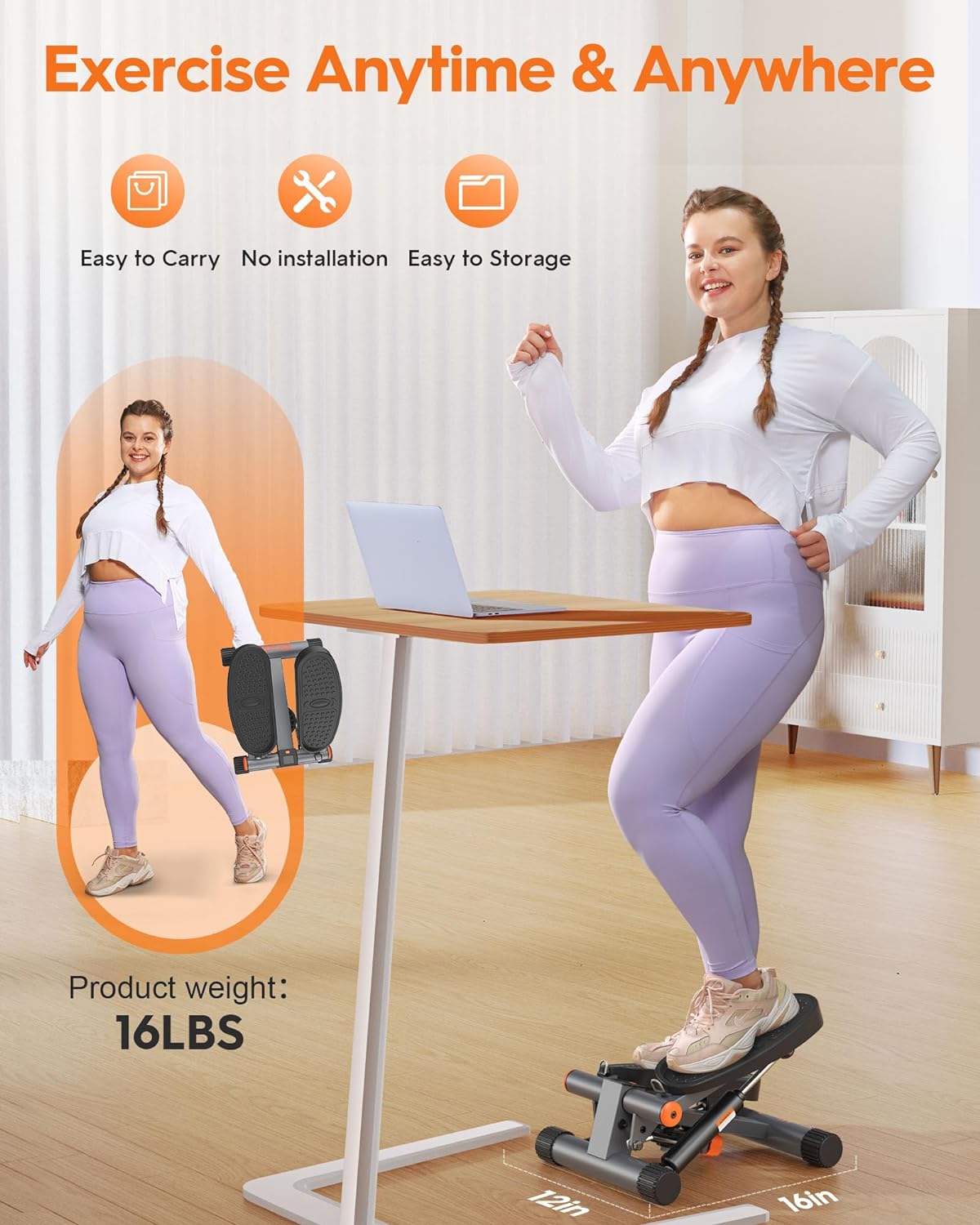 Weight 300 pounds! Liquid crystal display hydraulic exercise step machine.