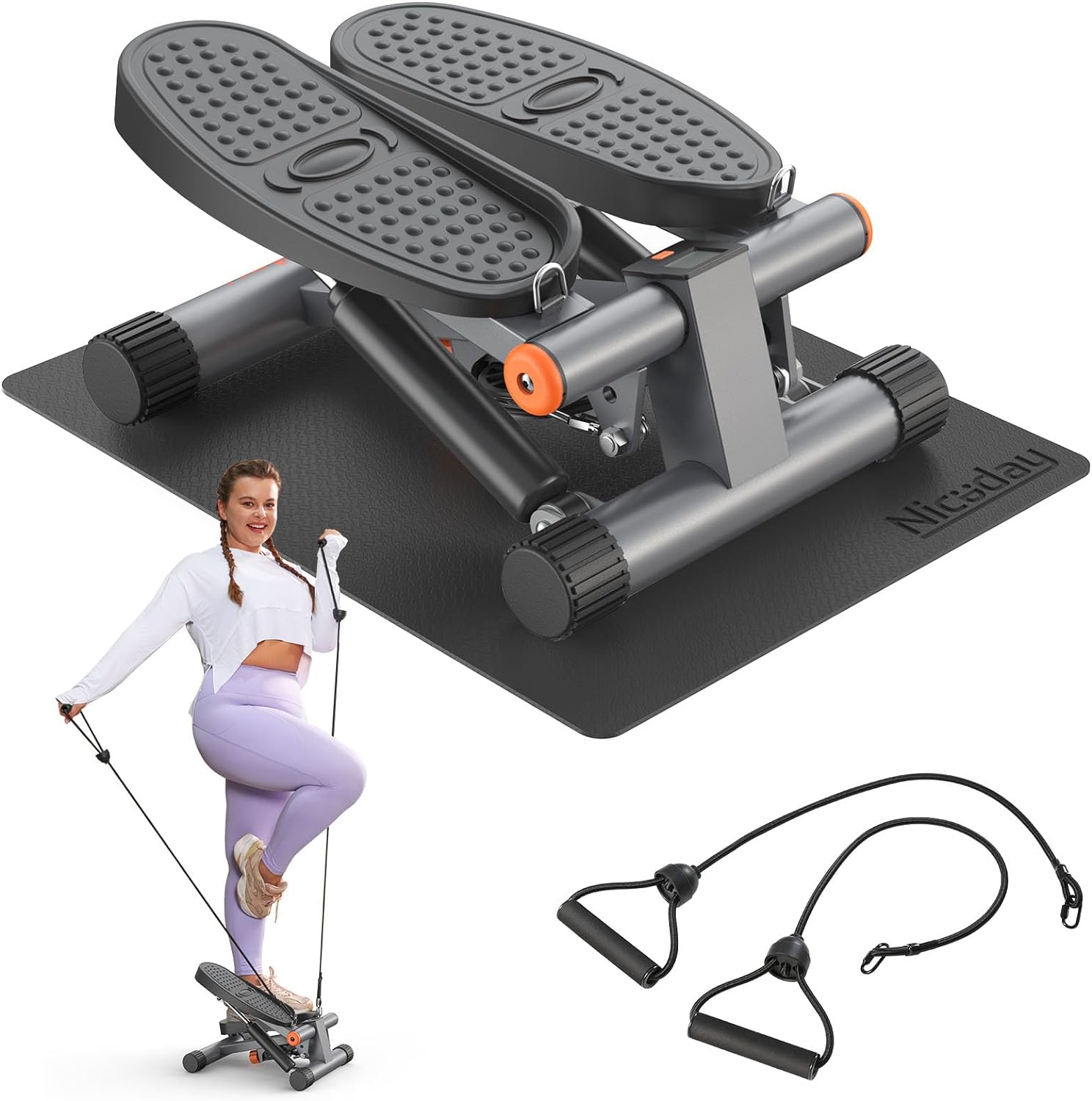 Weight 300 pounds! Liquid crystal display hydraulic exercise step machine.