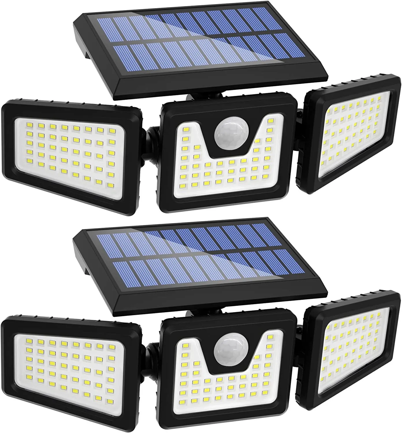 LED Solar Lights Outdoor Waterproof Motion Sensor Security Lamp 3 Head,Last Day~50% discount !
