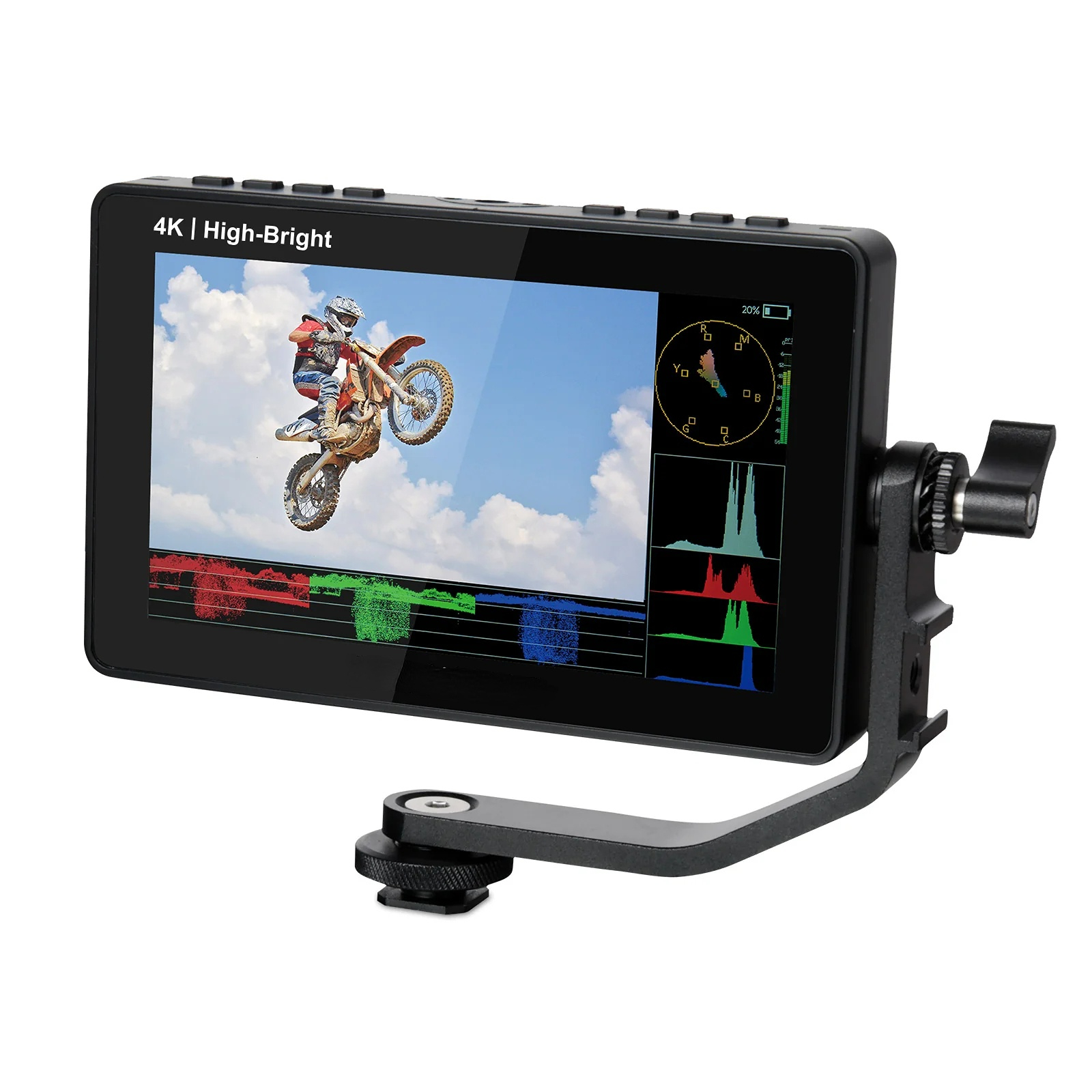 F5 PROX 5.5 Inch 1600nit High Bright DSLR Camera Field Monitor F970 Install and Power Kit