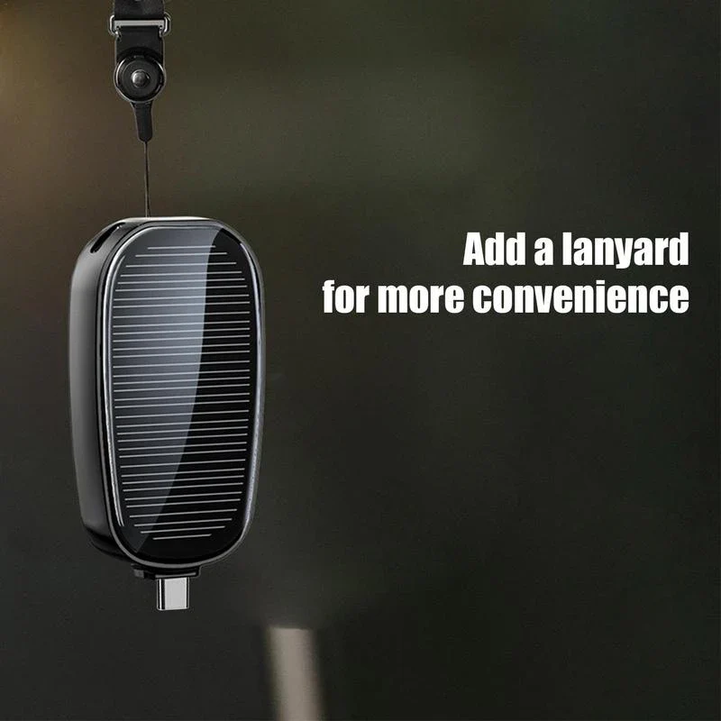 Portable Solar Key Chain Mini Emergency Charging Mobile Power Pod