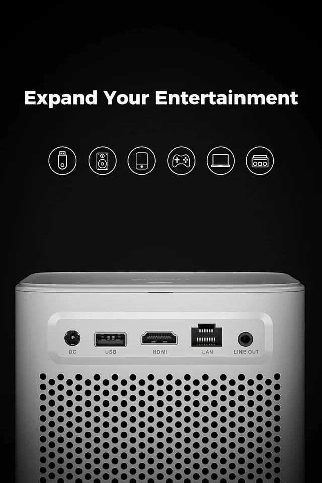 Portable Projector, Native 1080P Full HD