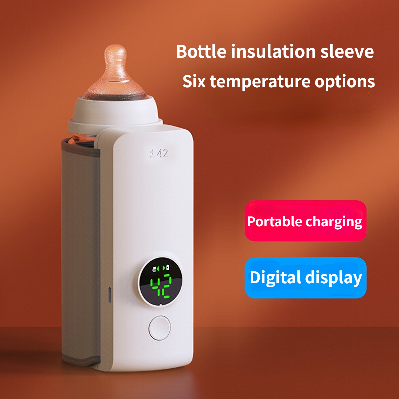 Bottle Warmer, Baby Bottle Warmer Fast & Easy Milk Warmer for Breastmilk& Formula, Fast Bottle Warmers for Car Travel, Warms Baby Milk to Body Temp and Maintain Nutrients, Bottles Warmers on The go