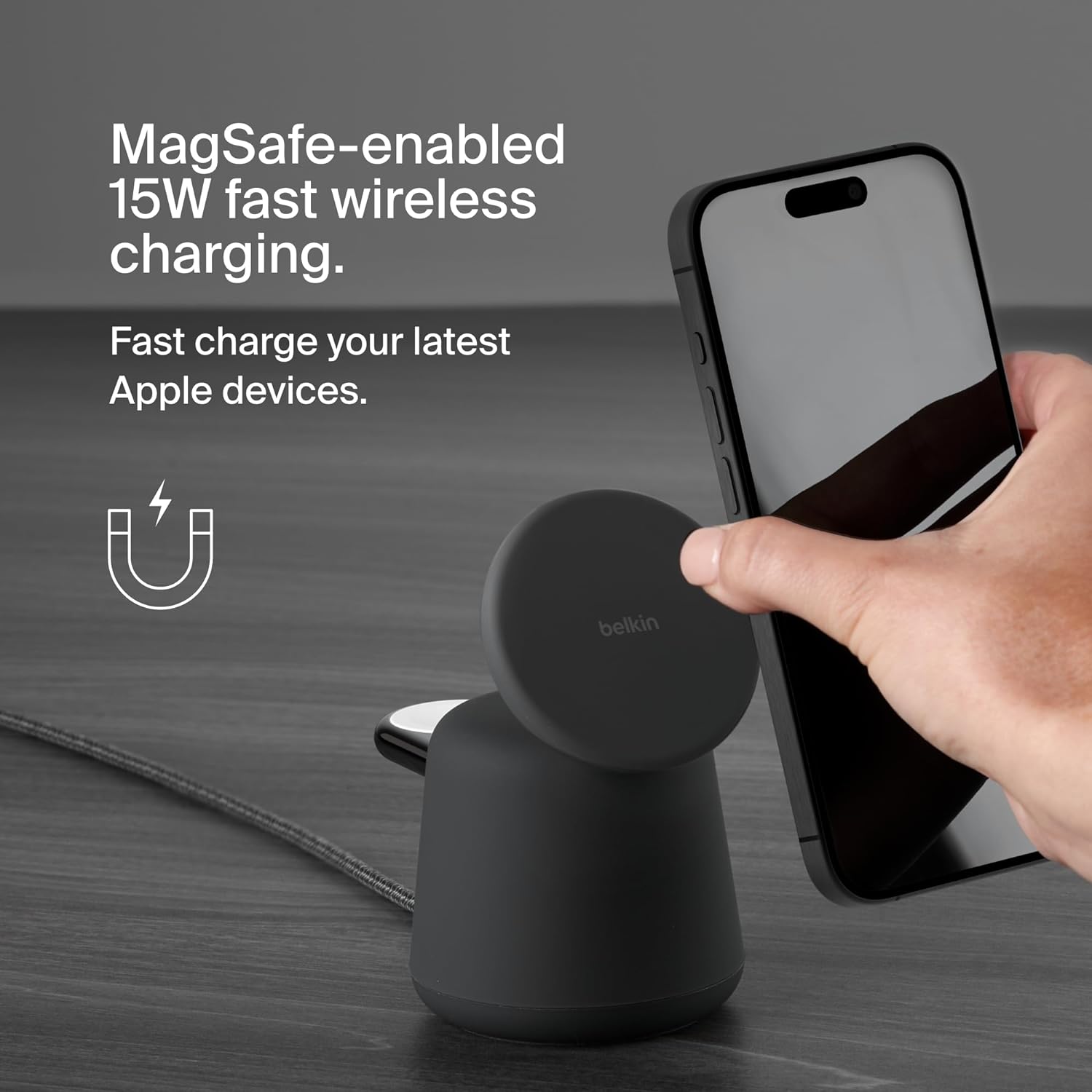 3-in-1 Wireless Charger Stand - Fast Charging