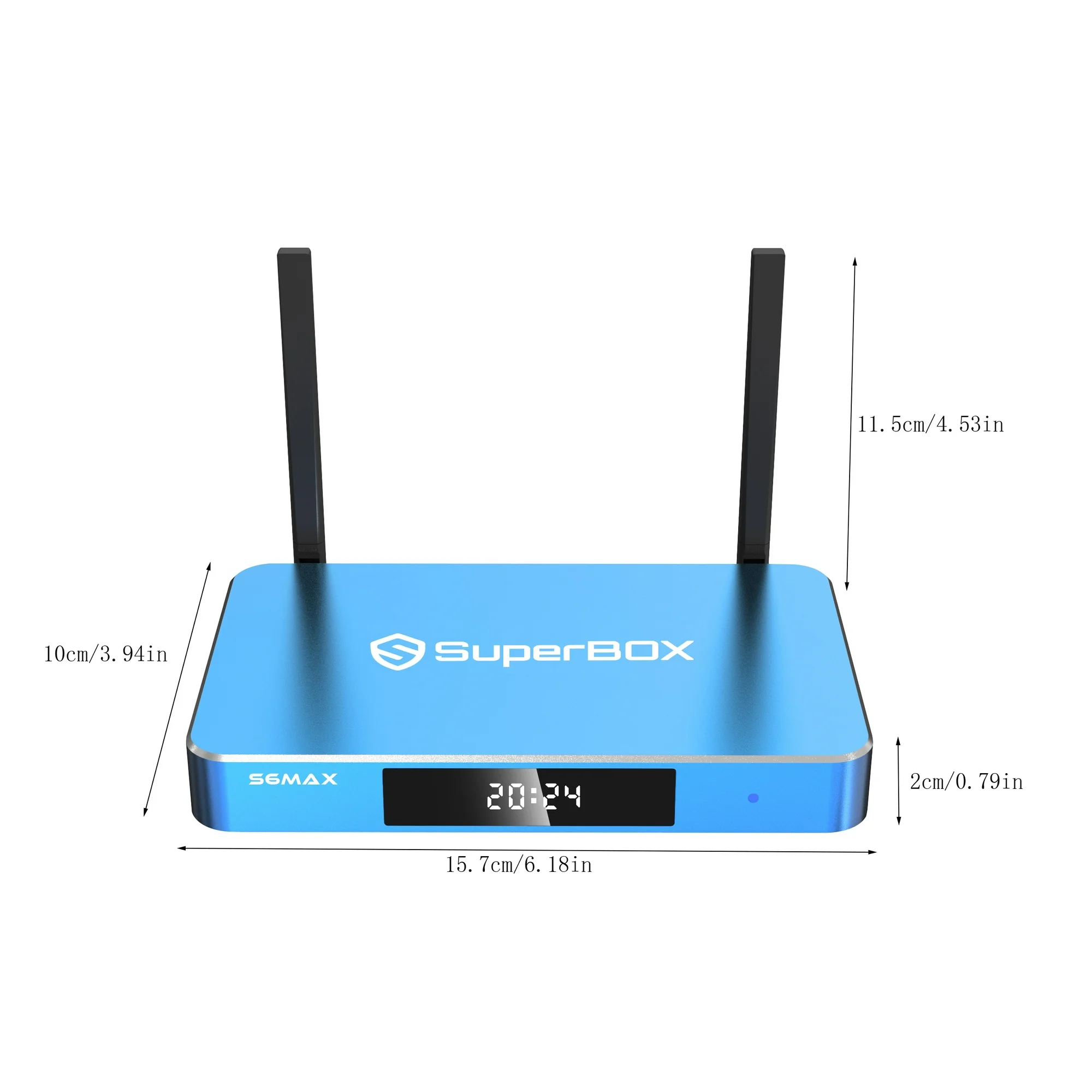 Super Box S6 Max 2025 Fully Loaded, 6K 8K HD,4GB RAM+64GB ROM, Superbox S6 Max Smart TV Box with Voice Remote&Parental control time, 2T2R Dual Band Wifi