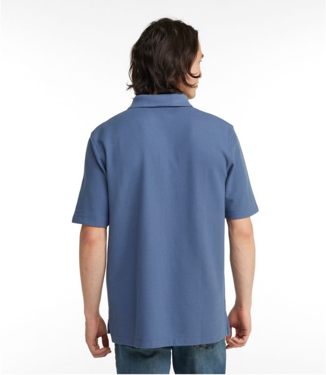 Men's Premium Double L® Polo, Hemmed Short-Sleeve with Pocket