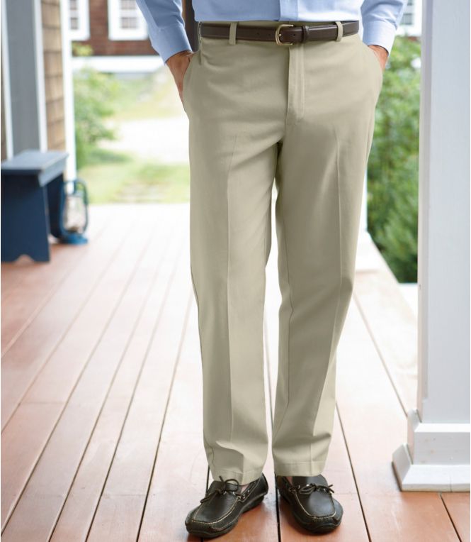 Men's Wrinkle-Free Double L® Chinos, Classic Fit, Plain Front