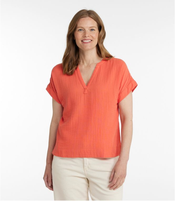 Women's Cloud Gauze Shirt, Short-Sleeve